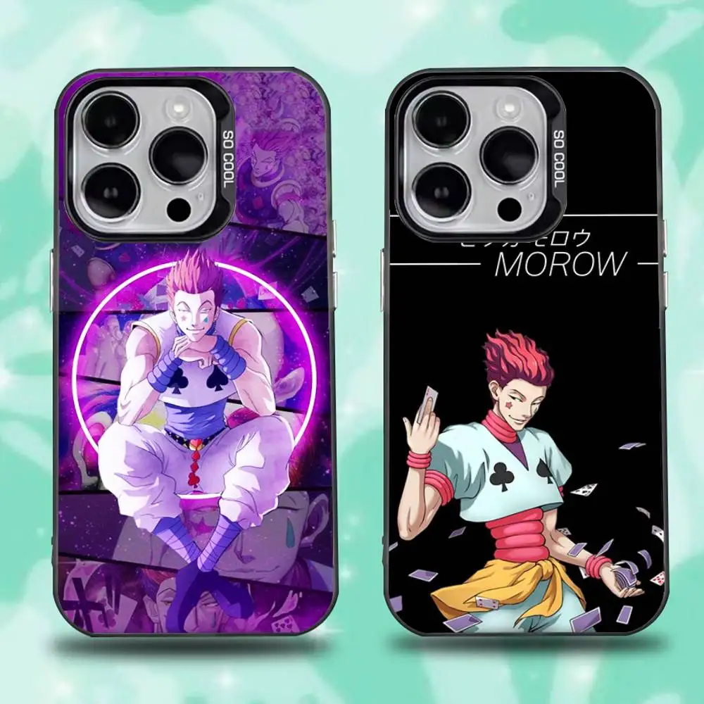 

Anime Hisoka Phone Case For iPhone 16,15,14,13,12,11,Mini,Pro,E,SE4,XS,MAX Black Candy Matte Cover