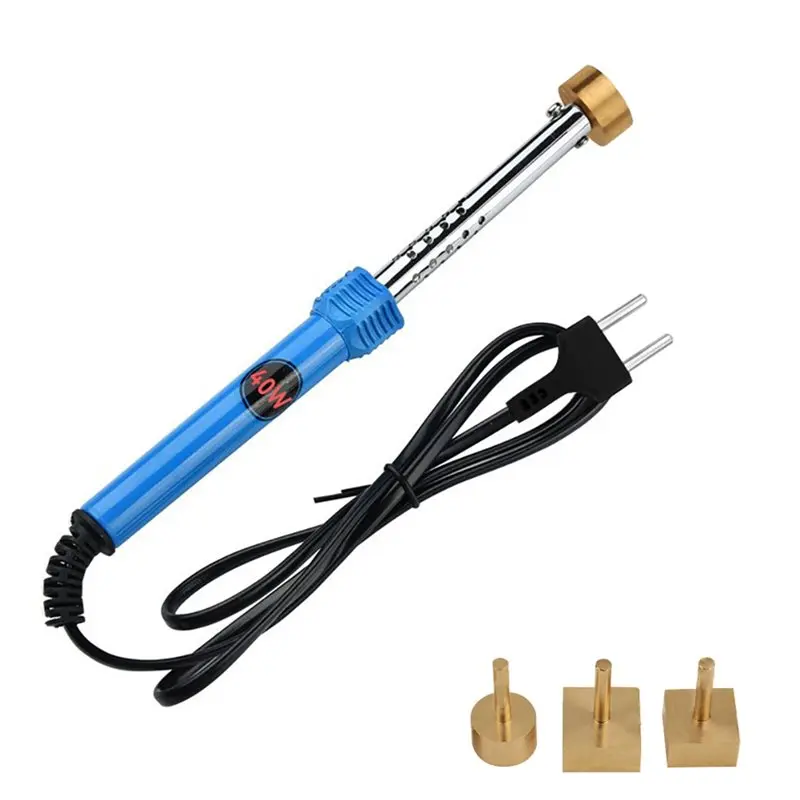 ABUP-60W LED TV Light Bar Lamp Beads Reflective Paper Hole Opener With 4 Hole Saw Head Electric Soldering Iron Tool EU Plug