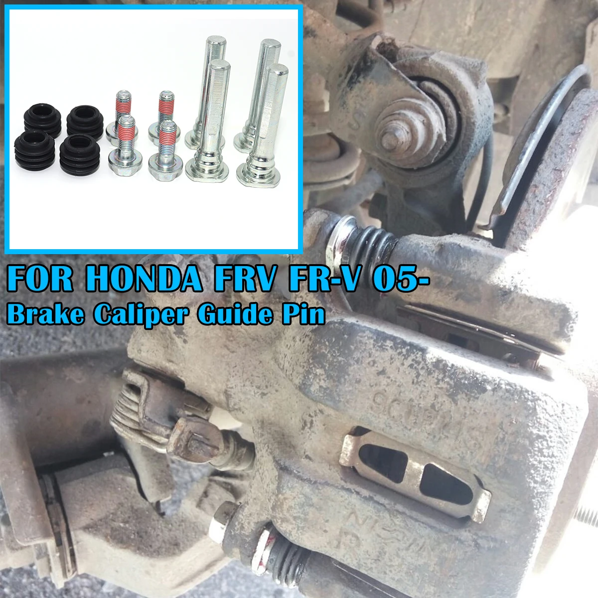 

FOR HONDA FRV FR-V 2005-Brake Caliper Cylinder Slider Guide Pin For Disc Housing Bolt Rubber Bushing Boot Seal Kit Replacemnrt