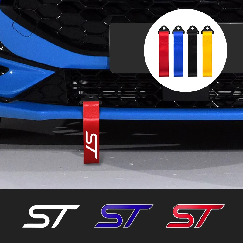 Car Badge High Performance Racing Decorative Towel Rope Style for Ford Mondeo Fiesta Ranger Galaxy Focus MK4 MK5 Kuga MK3 Mustan