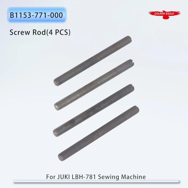 B1153-771-000 Machine Base Screw Stud For JUKI LBH-781, LBH771, LBH-1700, LBH-791S Industrial Button Hole Sewing Machine (4 PCS)