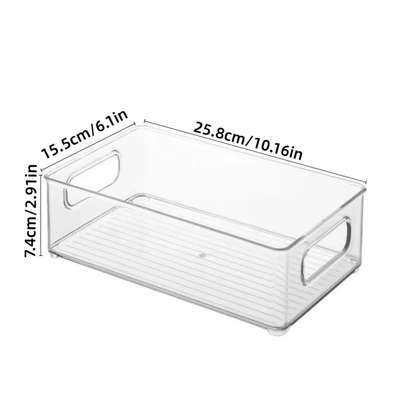 2Pcs/Refrigerator-Specific Transparent Storage Box, Drawer-Type Egg Preservation Box, Kitchen Sorting and Storage Box
