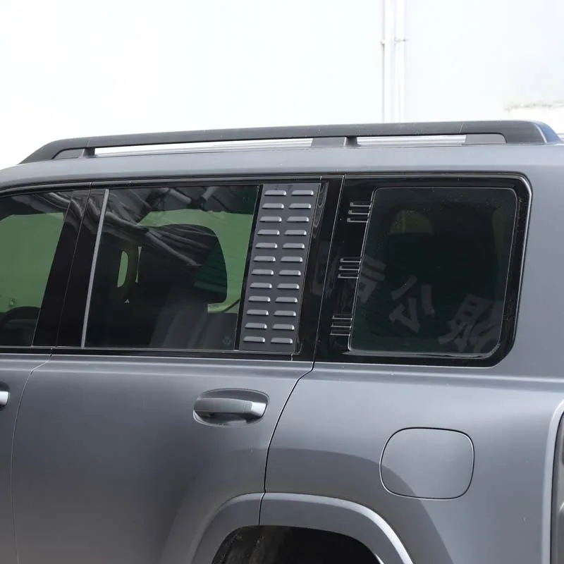 

For 2024+ Haval H9 rear window blinds trim panel ventilation holes breathable rainproof summer camping accessories Aluminum allo