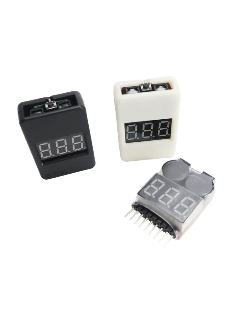 Testeur de tension de batterie Lipo 1-8s/alarme sonore basse tension/compteur de tension de batterie, vérificateur de moniteur 3.7V-22.2V pour batterie Lipo Rc