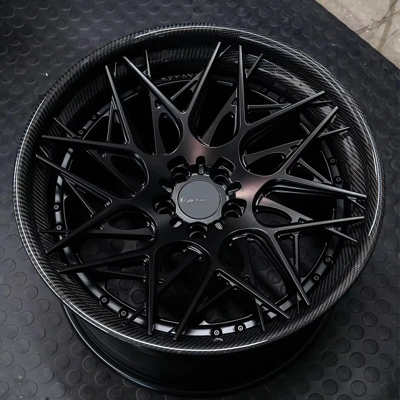 Deep Dish Car Carbon Fiber Wheel for  Wheel Rim 18 19 21 20 22 Inch Forged Alloy