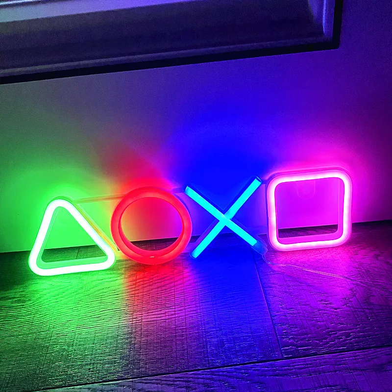 

Neon Signs for Bedroom Wall Decor USB Powered Switch LED Neon Light for Game Room Living Room Teen Gamer Room Decoration