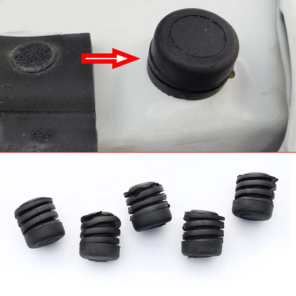 

5Pcs Car Bonnet Rubber Buffer Hood Washer Bumper Rubber For Nissan Hood Lid Rubber Stop Buffer Car Door Dampers Buffer Pad