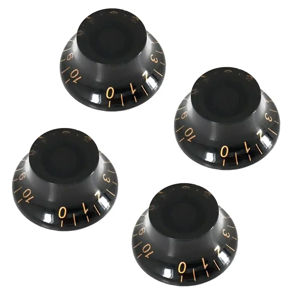 4Pcs Guitar Knobs Kit Knob Part Speed Tone Top Hat 4pcs 6mm Diameter Pot Accessories Control For Electric Guitar