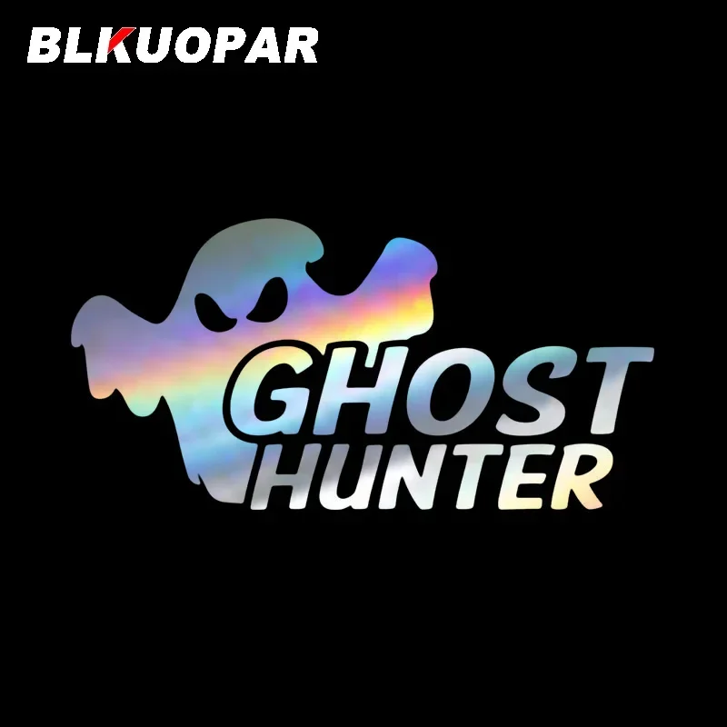 

BLKUOPAR Ghost Hunter Car Sticker Die Cut Laser Scratch-Proof Creative Graphics Waterproof Sunscreen Personality Car Accessories