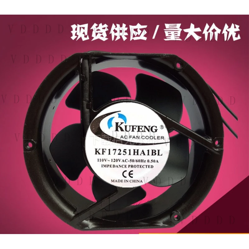 

Вентилятор охлаждения KUFENG KF17251HA1BL AC110V-120V, 172*150*51мм, 1 шт.