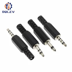3.5mm RCA Plug 2 3 4 Pole Mono Stereo Audio Video Dual Audio Plug Headphone Cable Wire Connector For Headphone Socket