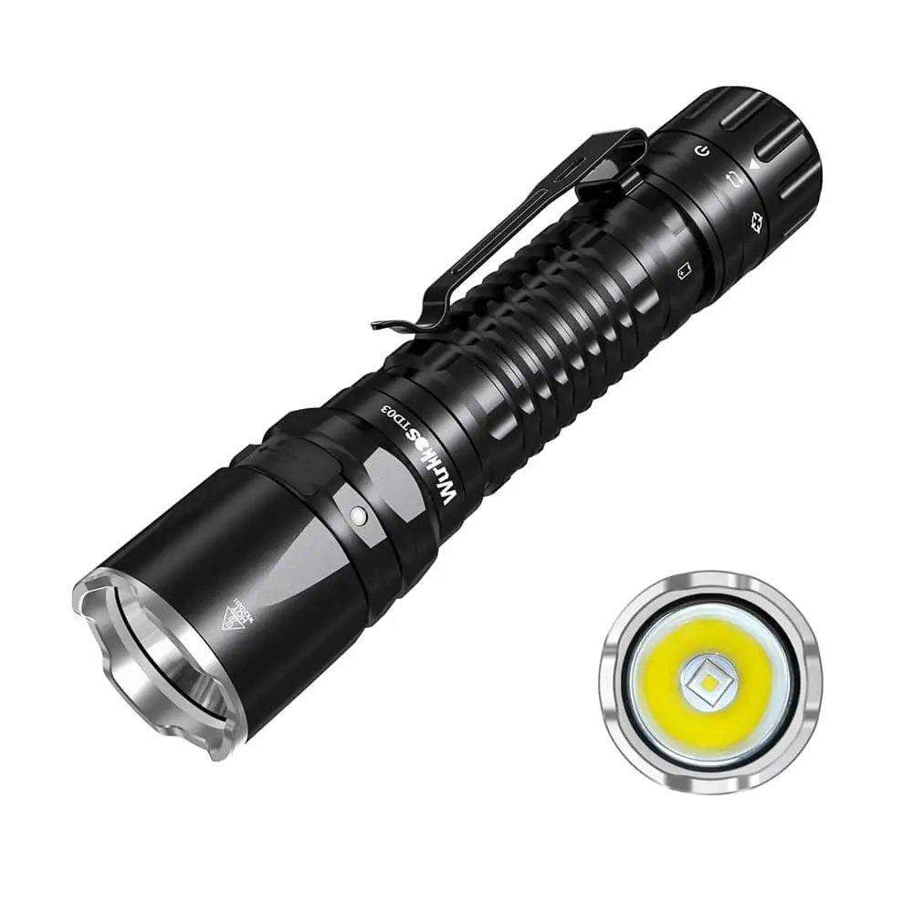 

Wurkkos TD03 1800 Lumens USB C Rechargeable EDC Tactical Flashlight