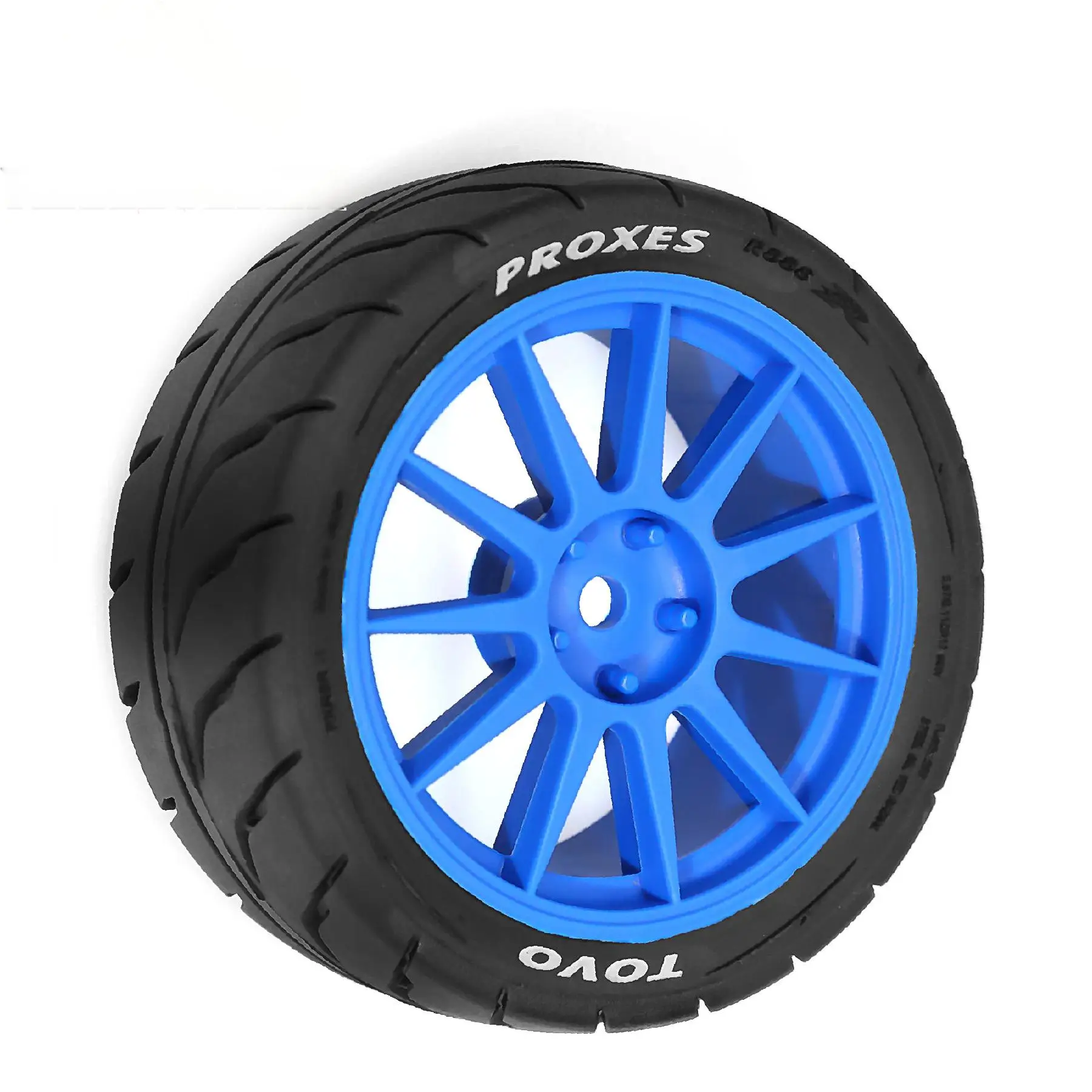 1/10 RC On Road Racing Tires And Wheels 12mm Hex Rally Street Tyres For 1:10 Scale Touring Drift Car Tamiya TT01 TT02 XV01 TA06 - view 4