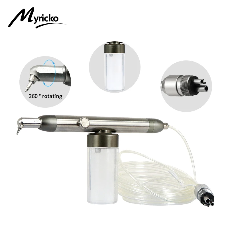 Myricko Dental Instrument Aluminum Oxide Micro Blaster Microetcher Sandblasting Alumina System Polisher Dentistry Tools 2/4 Hole