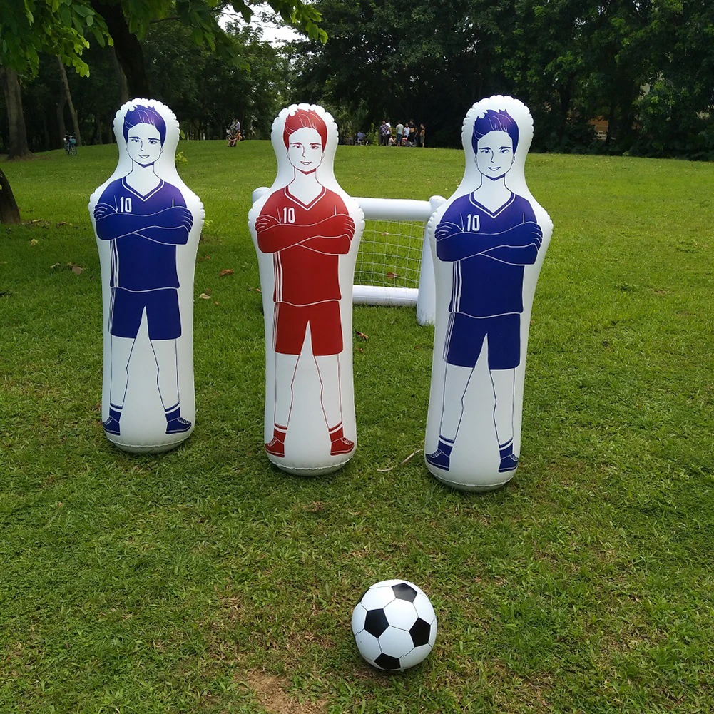 Sacco da boxe gonfiabile per portiere manichino da calcio gonfiabile Sacco da boxe in piedi per esercizi a casa per bambini adulti