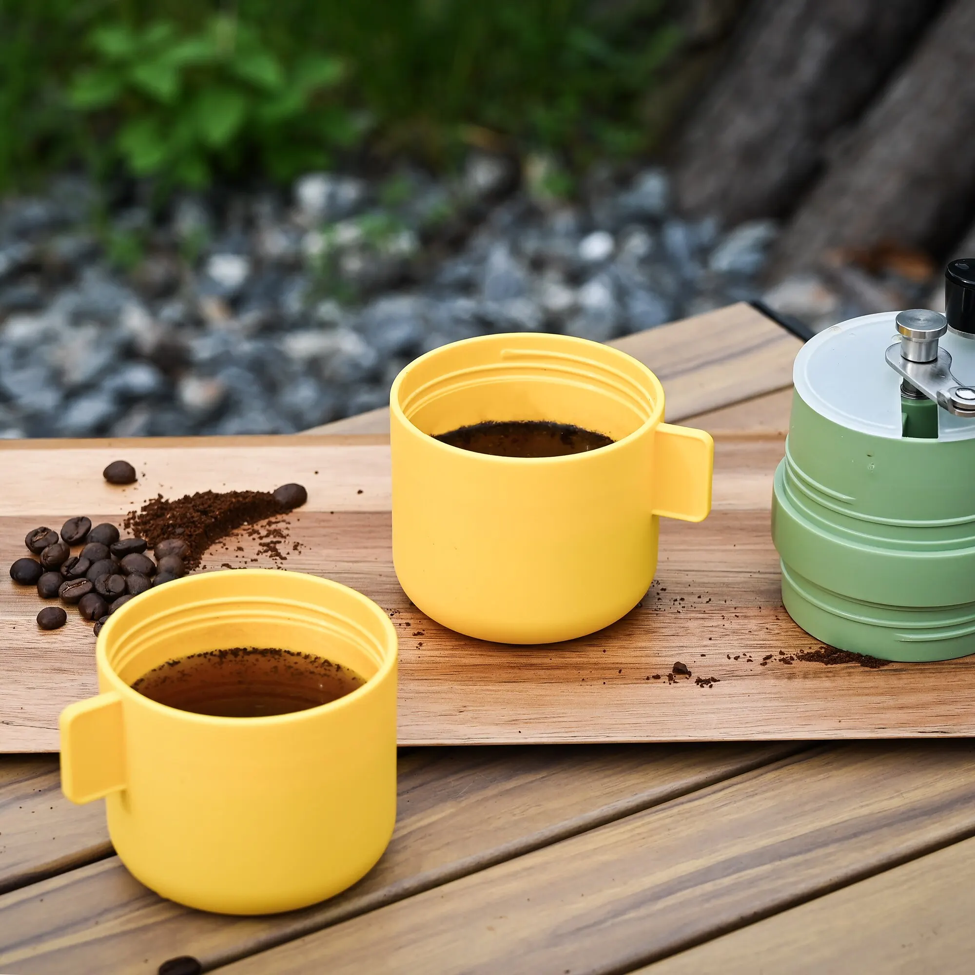 3-in-1 manuelle Kaffeemühle, tragbare Handmühle, verstellbar, professionelles Mahlen von Kaffeebohnen mit Filter