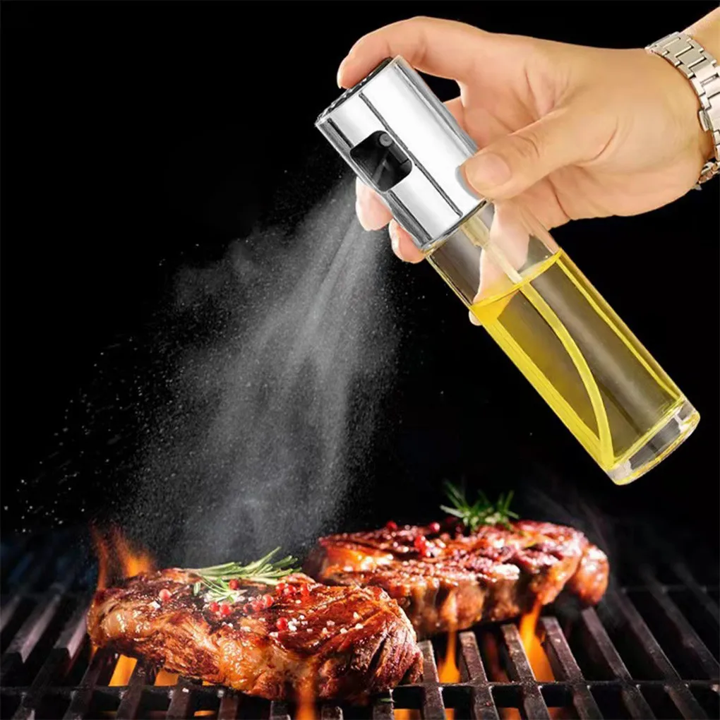 100ml Oil Spray Bottle Household Steady Utility Model Simple Operation Non-slip Baking Oil Spray Pot for Frying Baking Cooking