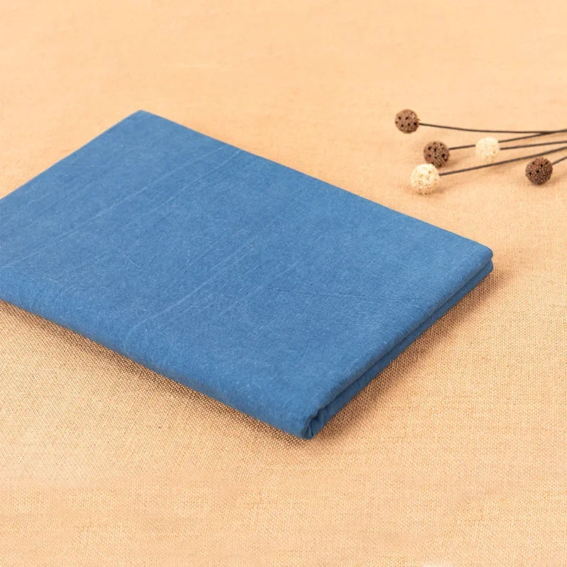 اليدوية القطن الكتان DIY النيلي الشمع مصبوغ النسيج للطلاب المرأة فستان التطريز المواد التقليدية العشب الخشب الصباغة #4