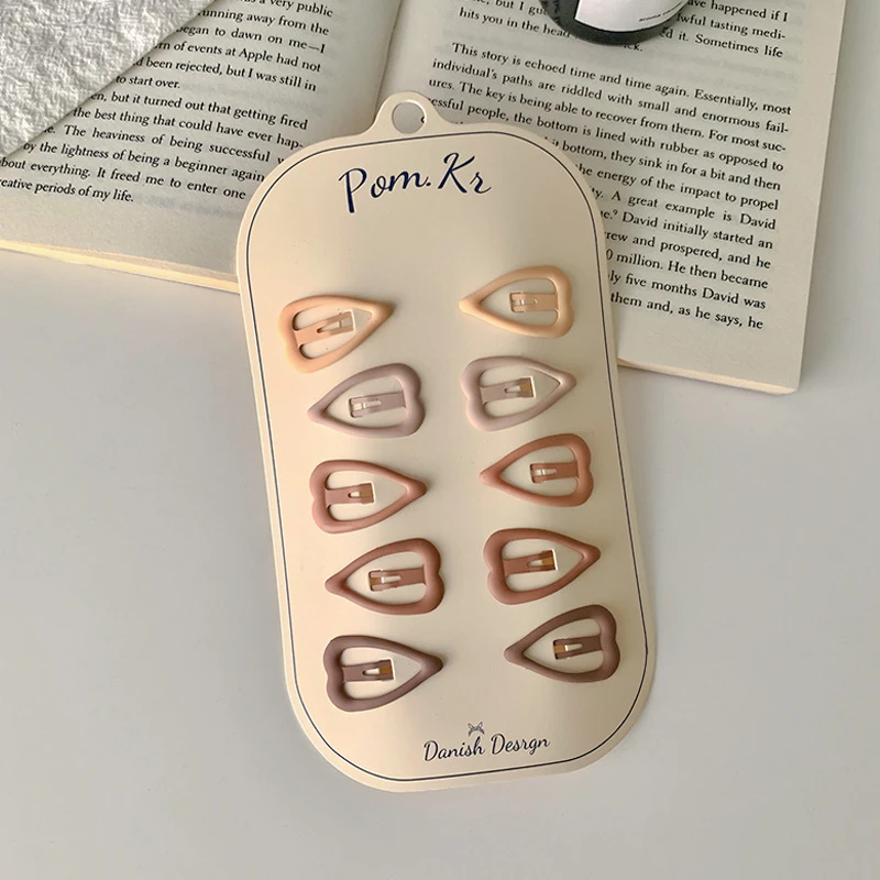 Hairclips – 2 Brown Love 3.7cm