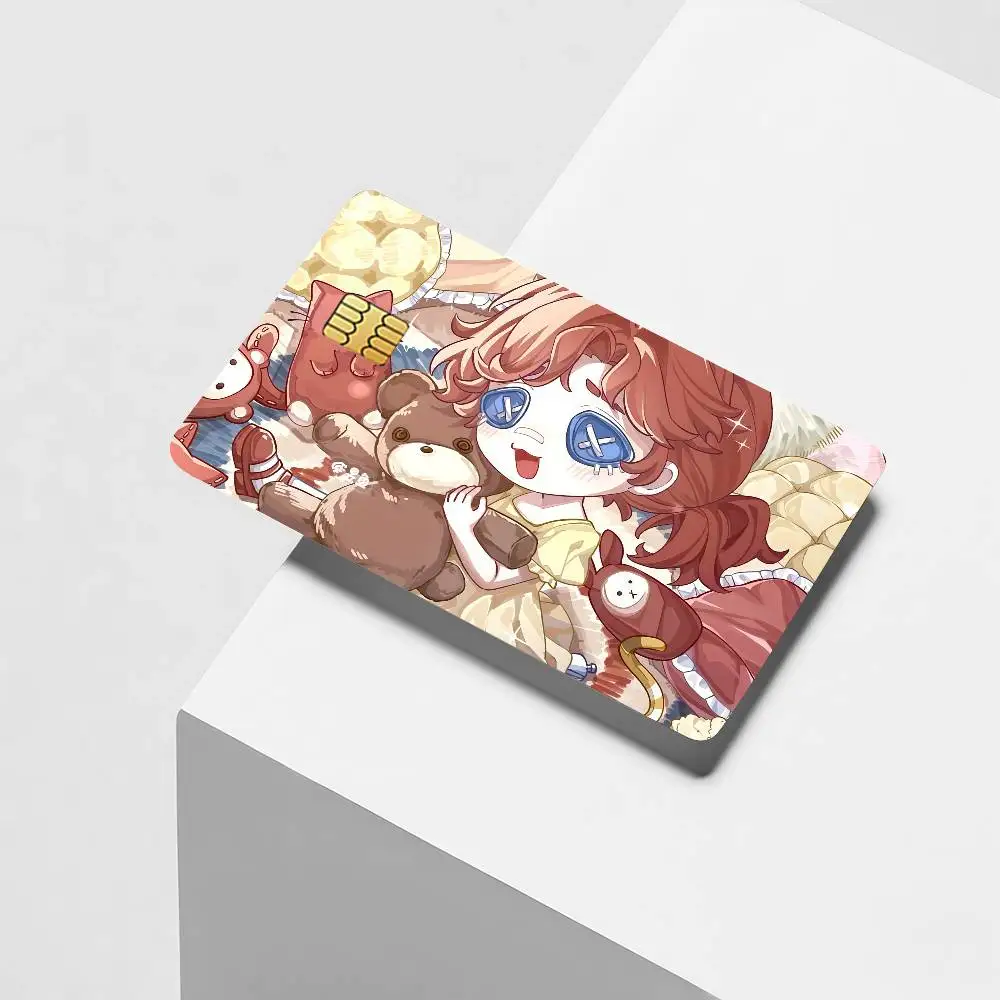 Game Identity V Lily Barriere Credit Card Decorative Card Stickers Suitable For Bank Cards Metro Transit Anti-scratch Gift 4PCS