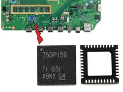 2/5/10pcs 75DP159 HDMI IC for Xbox One S Replacement Part 40pin SN75DP159 40Pin WQFN HDMI IC Modchip Control Chip 6Gbps Retimer