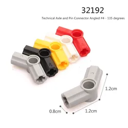 1 Pcs Buildings Blocks 32192 High-Tech Axle and Pin Connector Angled #4 - 135 degrees Collections Bulk Modular GBC MOC Set