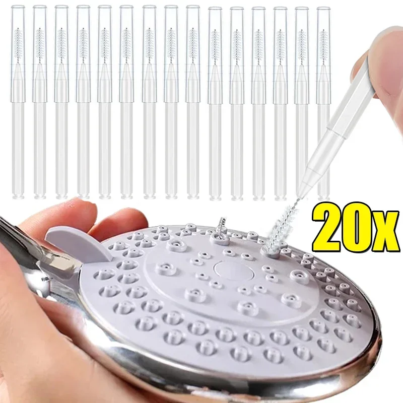 1-20Pcs Shower Head Cleaning Brush for Small Hole Bathroom Washing Anti Clogging Mini Brush Pore Phone Hole Cleaner Accessories