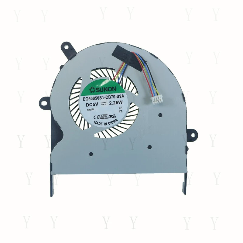 Y+  for Laptop Cooling Fan EG50050S1-CB70-S9A 13NB0E50M02011 DC5V 2.25W 4Pin
