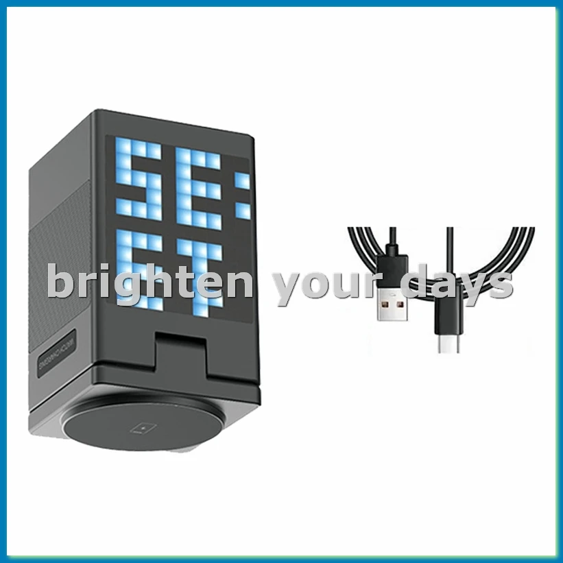 

Магнитная подставка для беспроводного зарядного устройства 6 в 1, Bluetooth-динамик, будильник для 16 15 14 Pro Max-A23U
