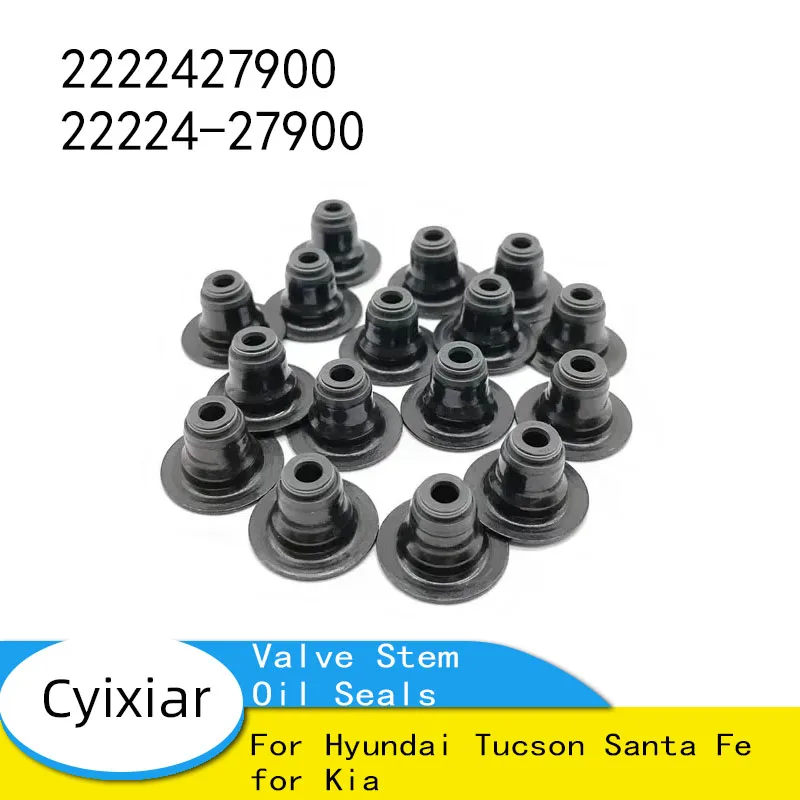 

2222427900 22224-27900 16 шт. новые сальники штока клапана для Hyundai Tucson Santa Fe для Kia