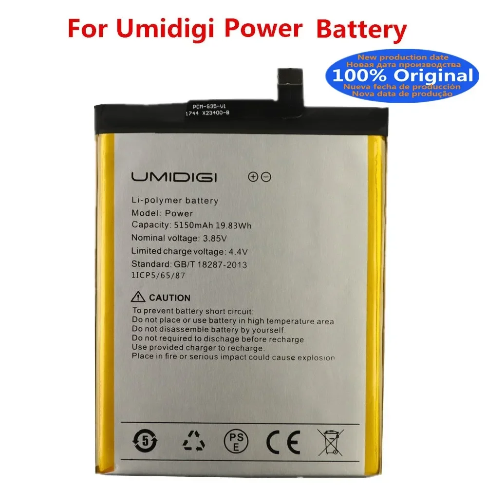 New 100% Original Battery For UMI Umidigi Power 5150mAh Mobile Phone High Quality Batteries In Stock + Fast Shipping