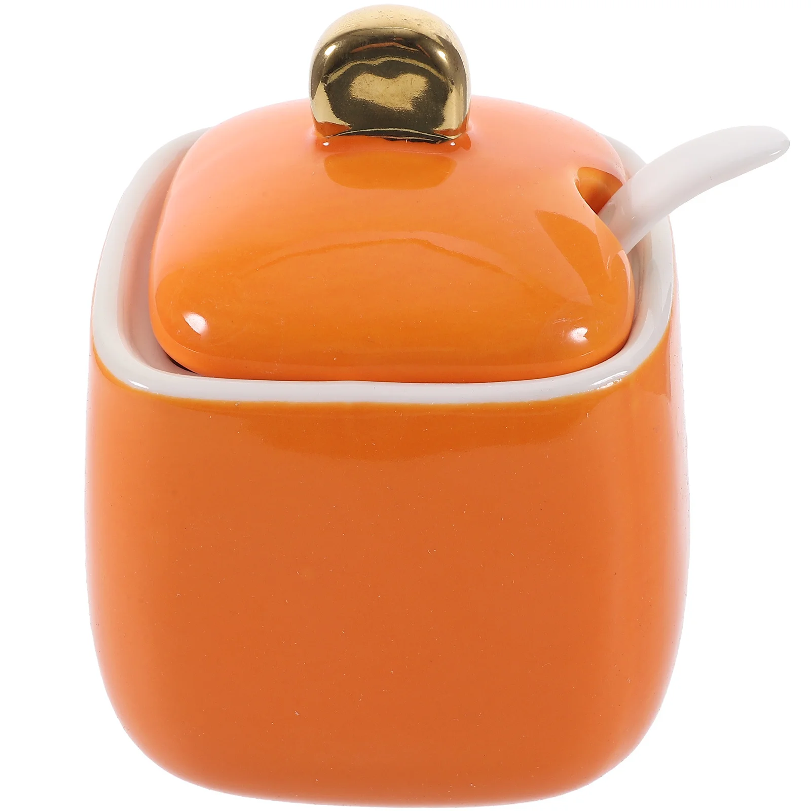 

1Set Seasoning Holder Orange Household Spice Storage Jar Kitchen Condiment Container Easy Storage Can