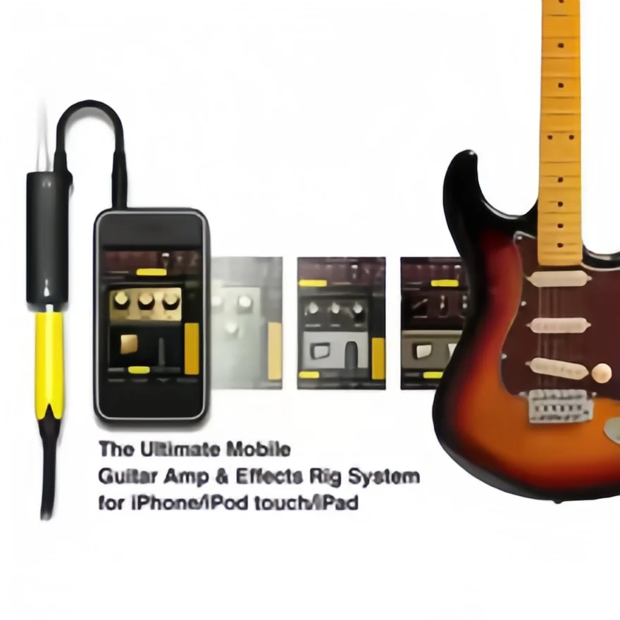 Irig Guitar Interface Converter-Guitar to Phone Audio Adapter with Built-in Tuner,Line Out for Recording&Practice