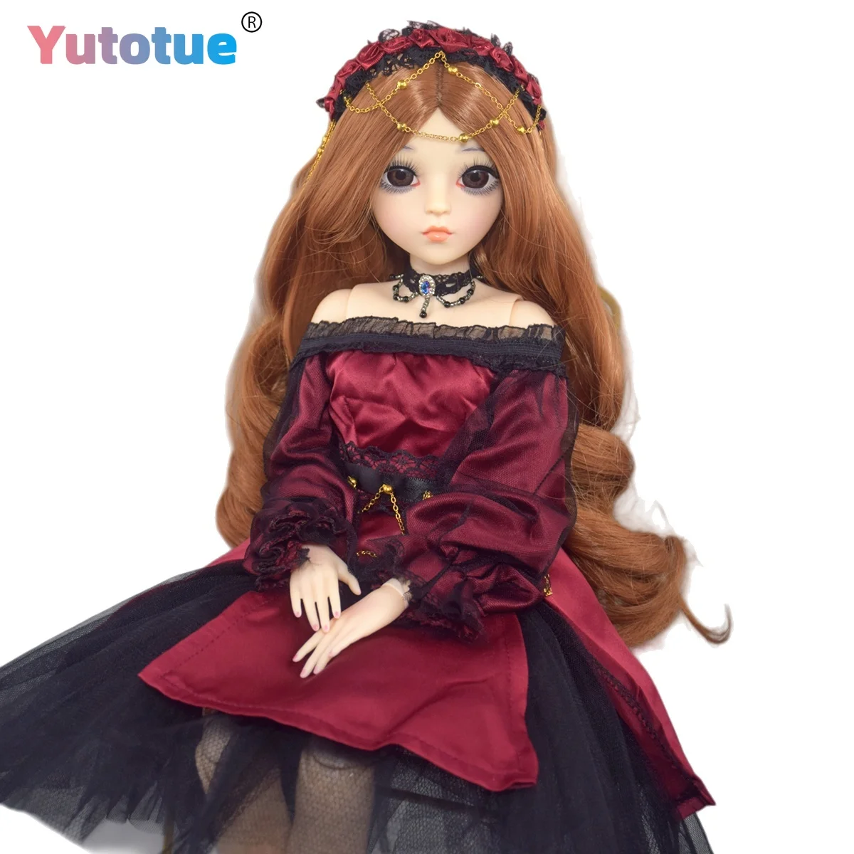 

YUTOTUE кукла красивая девушка высотой 60 см со съемными модельными туфлями, вьющиеся парики, 1/3 BJD кукла, игрушка, реалистичная