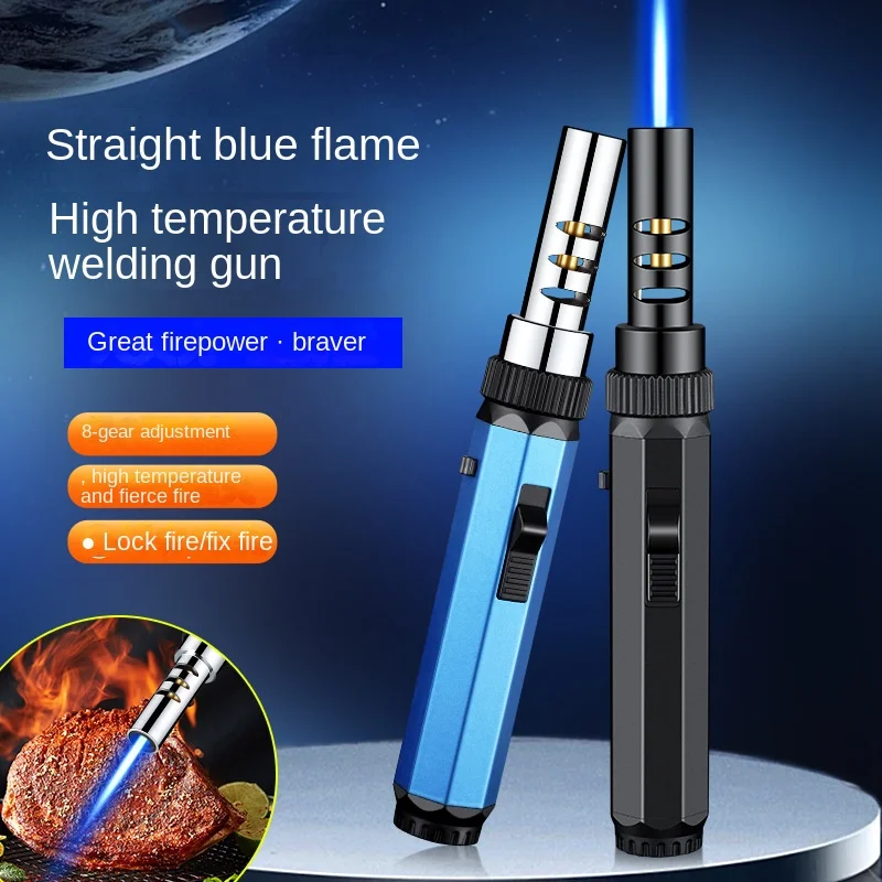 

Torch Flame Gas Lighter Spray Gun Barbecue Kitchen Cooking Smoking Accessories Windproof Turbo Jewelry Welding Cigar Lighters