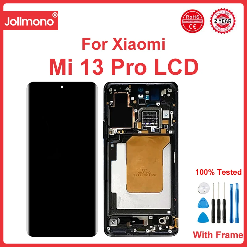 Assemblage d'écran tactile numérique LCD avec empreinte digitale, Xiaomi Mi 13 Pro 6.73G 2210132C, 2210132 pouces