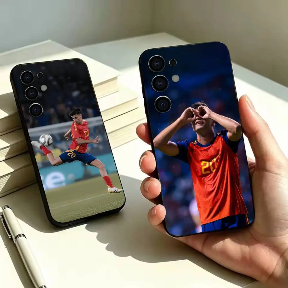 Football For P-Pedri  Phone Case For Samsung S26,S25,S24,S23,S22 Black Soft Protective Phone Case