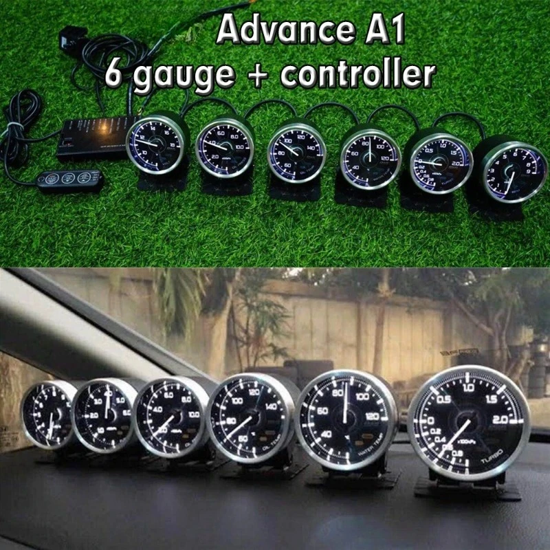 Style A1 Advanced ZD N2 LCD Racing OBD Gauge 6‑in‑1 Car Modified Multi‑Function Meter