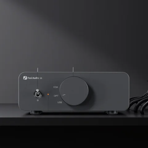 Fosi Audio Q6 USB DAC – XMOS XU316 & AK4493S Chipsatz, PCM 768kHz/32Bit & DSD512 Compact Desktop Hi-Fi DAC