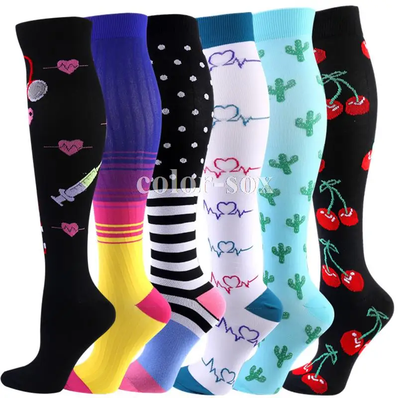 New Compression Socks Women Men Knee High 30 MmHg Edema Diabetes Varicose Veins Unisex Running Sports Socks Cycling Socks