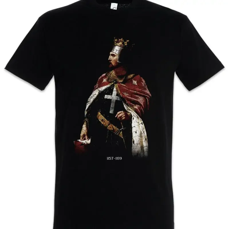 Richard I T shirt King Portrait Crusader Crusade England Britain United Kingdom