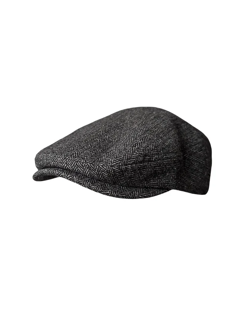 

New Autumn Winter Herringbone Hats Men Berets Cap British Style Flat Caps Classic Vintage Gatsby Cabbie Cap Boina Hombre NM28