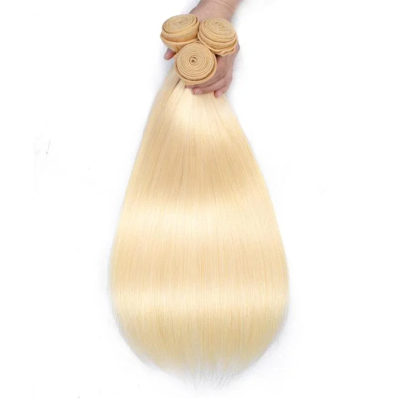 1/3/4 brasilianische Haarbündel Knochen 613 Honigblond gerade Webart Remy 100 % Echthaar Doppelschuss 30 36 40 Zoll Bündelweberei