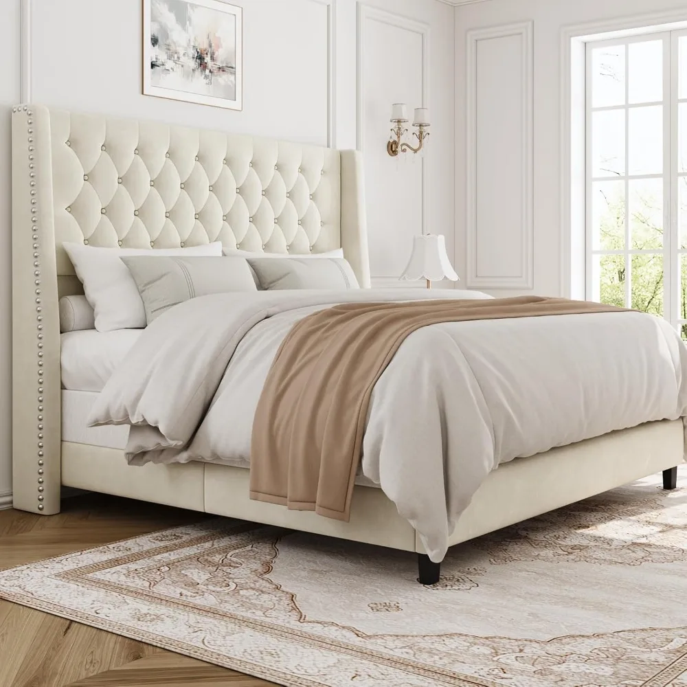 Queen Bed Frame with 55