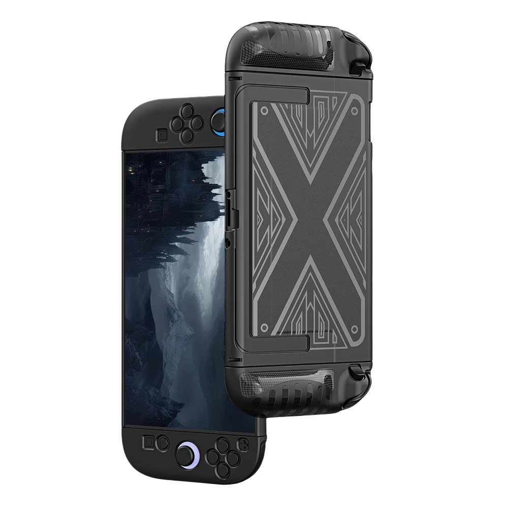 

Чехол из ТПУ+ПК для Nintendo Switch 2: Защитный, противоударный, мягкий корпус для консоли и контроллеров Joy-Con