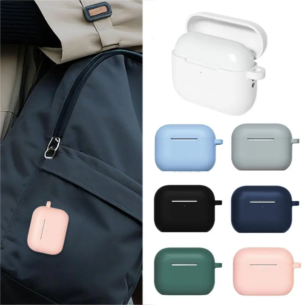 Silikon-Kopfhörerhülle für AirPods Pro 3, 7 Farben, kabellose Bluetooth-Kopfhörerhülle, stoßfest, vollständiger Schutz