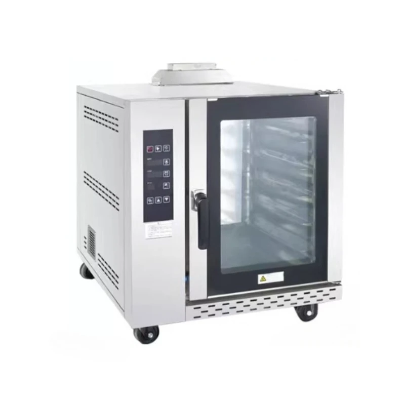فرن كهربائي متوازن تجاري، فرن بخاري ذو سعة كبيرة، فرن يعمل بالغاز لتدوير الهواء الساخن لخبز البيتزا والبيض
