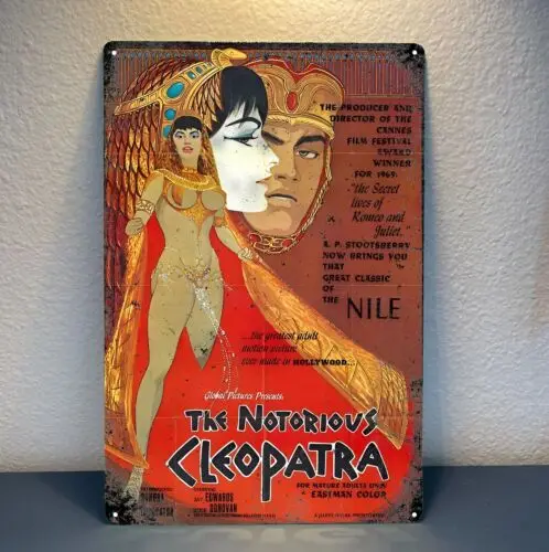 The Notorius Cleopatra Movie Metal Poster - Collectable Tin Sign 20x30cm  -Aluminum
