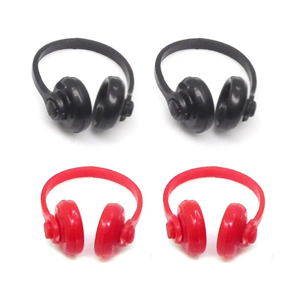 Doll House Decor 1: 12 Doll Earphone Dollhouse Accessories Simulating Doll Headphone Mini Miniature Headset Model