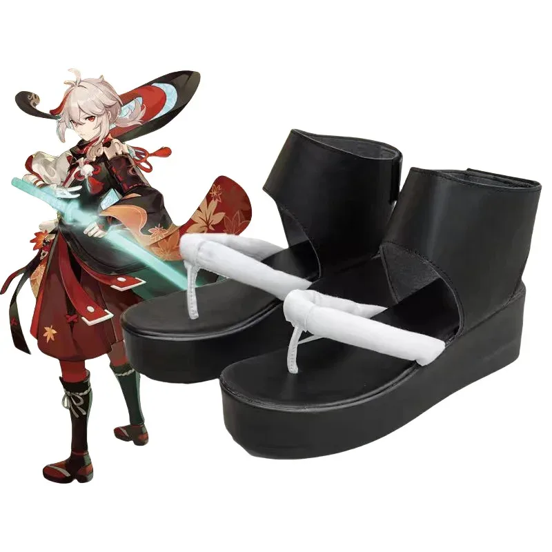 

Kaedehara Kazuha Shoes Cosplay Game Genshin Impact Shoe Man Women PU Leather Shoes